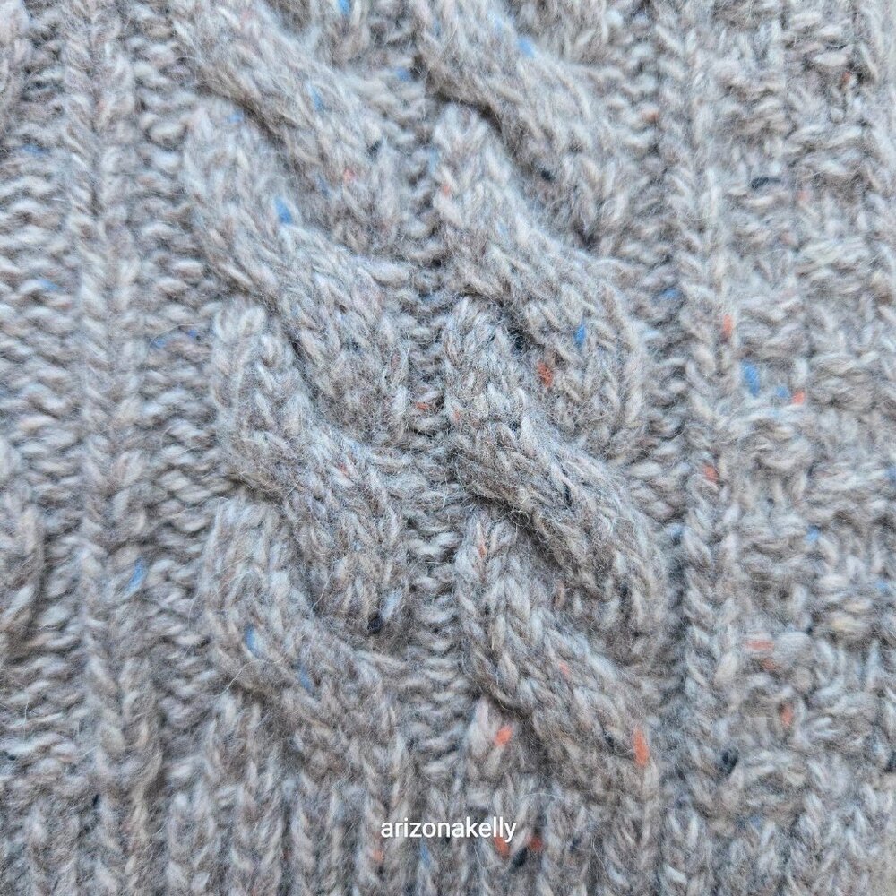 NWOT Barbour Thick Cable Knit Tweedy Donegal-style Wool Blend Scarf - Picture 10 of 15